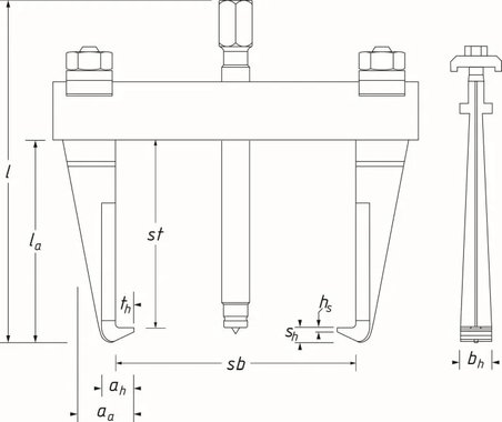 Extractor intern/extern HAZET 1750-14