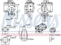 Supapa EGR Nissens 98241