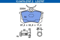 Set placute frana ATE 13.0470-2787.2