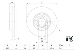 DISC FRANA BOSCH 0 986 479 H74 - Compatibil cu MERCEDES-BENZ