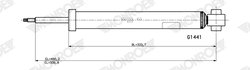AMORTIZOR MONROE G1441 - Compatibil cu CITROEN, DS, OPEL, PEUGEOT, VAUXHALL
