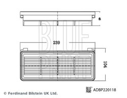 Filtru aer Blue Print ADBP220118