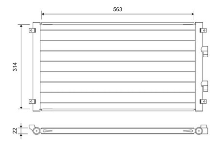 Radiator climatizare Valeo 822755