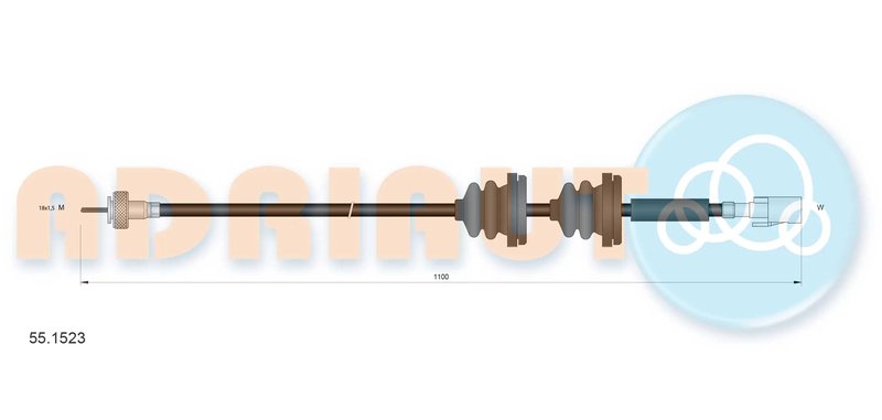 ARBORE TAHOMETRU ADRIAUTO 55.1523 - Piesa auto compatibila cu mai multe marci