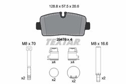 Set placute frana Textar 2947801