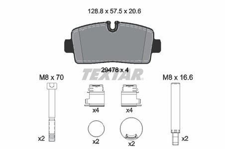 Set placute frana Textar 2947801
