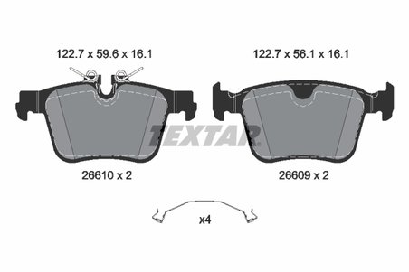 Set placute frana Textar 2661001