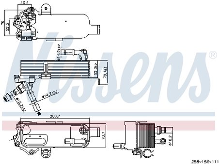 Radiator racire ulei cutie viteze automata Nissens 91298
