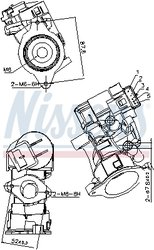 Supapa EGR Nissens 98181