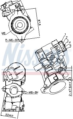 Supapa EGR Nissens 98181
