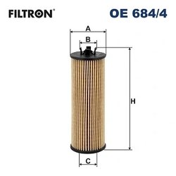FILTRU ULEI FILTRON OE 684/4 - Compatibil cu CHEVROLET, OPEL, VAUXHALL