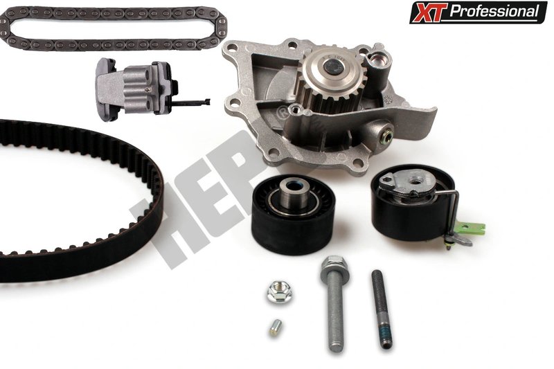 SET DISTRIBUTIE CUREA SI POMPA APA HEPU PK08070XT - Compatibil cu CITROEN, FIAT, FORD, LANCIA, LAND ROVER, PEUGEOT