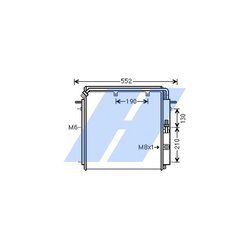 RADIATOR CLIMATIZARE HIGHWAY AUTOMOTIVE 40108001 - Compatibil cu DEUTZ-FAHR
