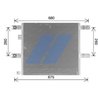 Radiator climatizare HIGHWAY AUTOMOTIVE 40057012