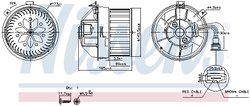 Ventilator habitaclu Nissens 87628