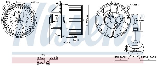Ventilator habitaclu Nissens 87628