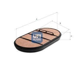 Filtru aer UFI 27.I26.00