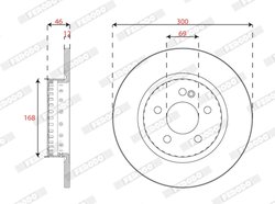 DISC FRANA FERODO DDF2665VC-1 - Compatibil cu MERCEDES-BENZ
