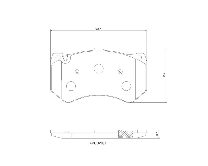 SET PLACUTE FRANA BREMBO P 50 178 - Compatibil cu MERCEDES-BENZ