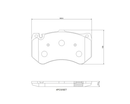 SET PLACUTE FRANA BREMBO P 50 178 - Compatibil cu MERCEDES-BENZ
