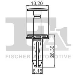 CLIPS, ACOPERIRE DECORATIVA SI PROTECTIE FA1 33-20010.10 - Compatibil cu CHRYSLER, FIAT, LANCIA