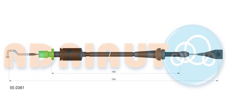 Cablu acceleratie Adriauto 55.0361