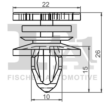 clips, acoperire decorativa si protectie FA1 11-40025.10