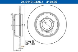 DISC FRANA ATE 24.0110-0426.1 - Compatibil cu AUDI