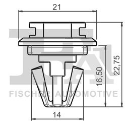 CLIPS, ACOPERIRE DECORATIVA SI PROTECTIE FA1 22-40017.10 - Compatibil cu RENAULT