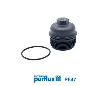 CAPAC CARCASA FILTRU ULEI PURFLUX P647 - Compatibil cu AUDI, BENTLEY, PORSCHE, VW
