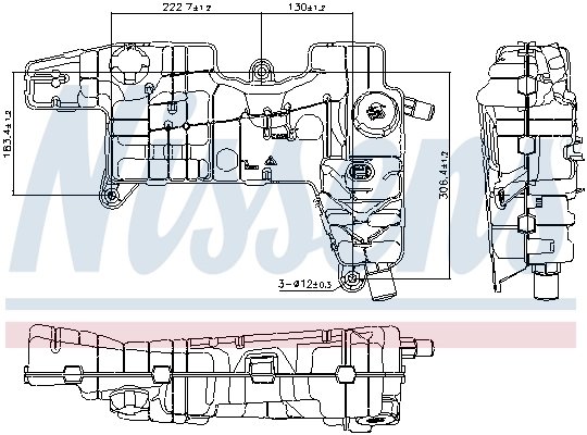 VAS EXPANSIUNE LICHID RACIRE NISSENS 996310 - Compatibil cu DAF