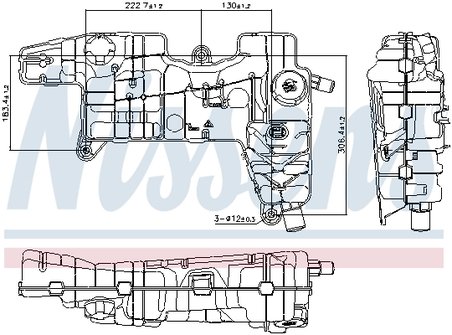 VAS EXPANSIUNE LICHID RACIRE NISSENS 996310 - Compatibil cu DAF
