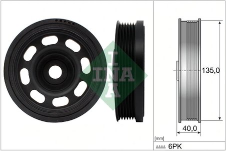 Fulie arbore cotit / vibrochen INA 544 0184 10