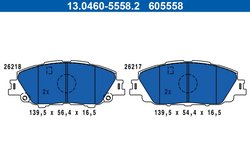 SET PLACUTE FRANA ATE 13.0460-5558.2 - Compatibil cu TOYOTA