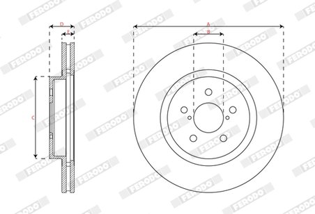 Disc frana Ferodo DDF2863C