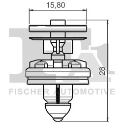 CLIPS, ACOPERIRE DECORATIVA SI PROTECTIE FA1 13-40002.10 - Compatibil cu FORD