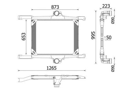 INTERCOOLER MAHLE CI 725 000P - Compatibil cu IVECO