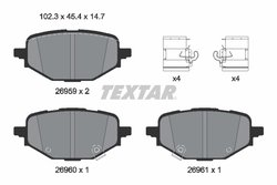 Set placute frana Textar 2695901