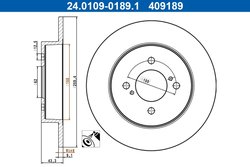 DISC FRANA ATE 24.0109-0189.1 - Compatibil cu SUZUKI