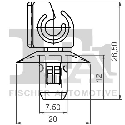 CLIPS, ACOPERIRE DECORATIVA SI PROTECTIE FA1 13-40031.10 - Compatibil cu FORD