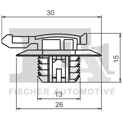 CLIPS, ACOPERIRE DECORATIVA SI PROTECTIE FA1 21-40036.10 - Compatibil cu CITROEN, DACIA, DS, DS (CAPSA), NISSAN, OPEL, PEUGEOT, 