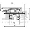 CLIPS, ACOPERIRE DECORATIVA SI PROTECTIE FA1 21-40036.10 - Compatibil cu CITROEN, DACIA, DS, DS (CAPSA), NISSAN, OPEL, PEUGEOT, 
