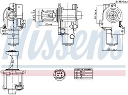 Supapa EGR Nissens 98216