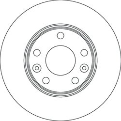 DISC FRANA TRW DF4637 - Compatibil cu RENAULT