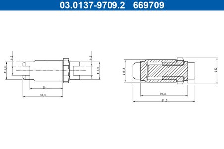 Set accesorii saboti frana ATE 03.0137-9709.2