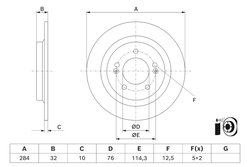 Disc frana BOSCH 0 986 479 J22