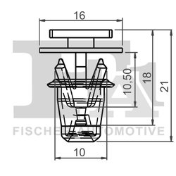 clips, acoperire decorativa si protectie FA1 12-40030.25