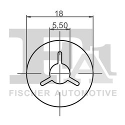 CLIPS, ACOPERIRE DECORATIVA SI PROTECTIE FA1 11-40132.25 - Compatibil cu AUDI