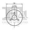 CLIPS, ACOPERIRE DECORATIVA SI PROTECTIE FA1 11-40132.25 - Compatibil cu AUDI