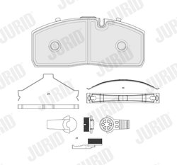 Set placute frana Jurid 2941509560